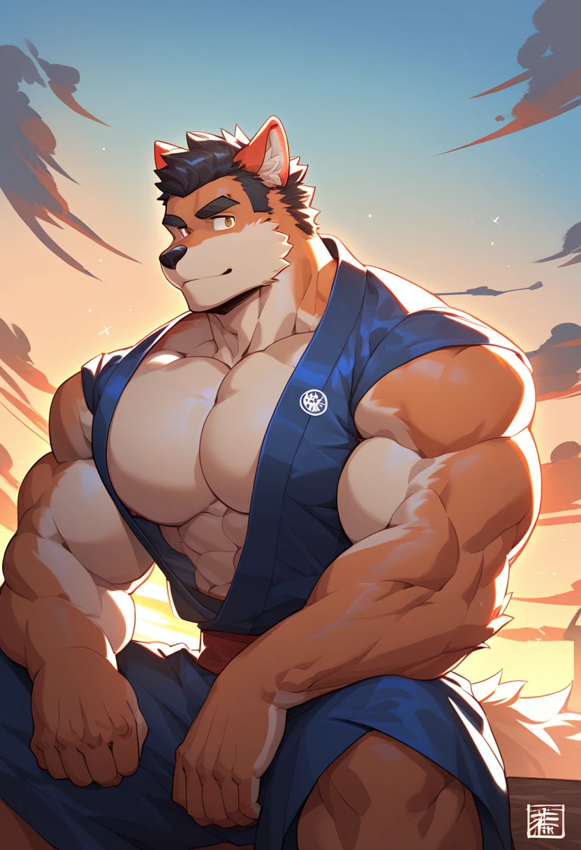 Buizel, furaffinity commission, neutral pose, furry furaffinity, furaffinity fursona, distorted pose, cel shaded!!!, commission on furaffinity, lecherous pose, doing a sassy pose, professional furry drawing, sassy pose, long weasel, undertailed, pov furry art,Buizel, Cute, Blue eyes, Muscles, Hot, By:Vorusuarts2