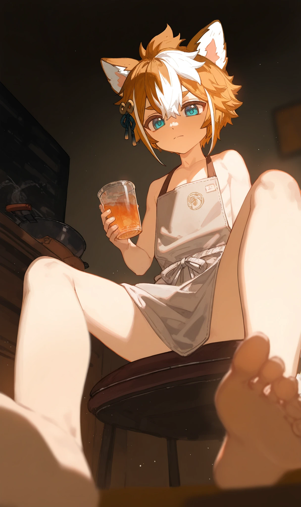 (masterpiece:1.2), (pale skin:1.2), (8k:1.2), (solo:1.2), (female:1.1), (dynamic angle), long hair, gray hair, yellow eyes, (bikini:1.4), (trash can:1.4), (looking at viewer:1.2), (dirty:1.3), (trash:1.2), (messy hair:1.2), (covered in trash:1.1), (bare shoulders:1.2), blush