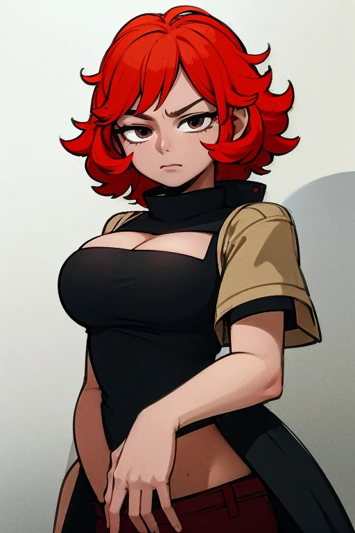 (masterpiece, best quality:1.2), chibi, solo, 1girl, necoarc, blkwidow, :3, slit pupils, black bodysuit, cleavage, black belt, bracelet, black gloves <lora:necoarc:1> <lora:blackwidow-nvwls-v1:0.9>