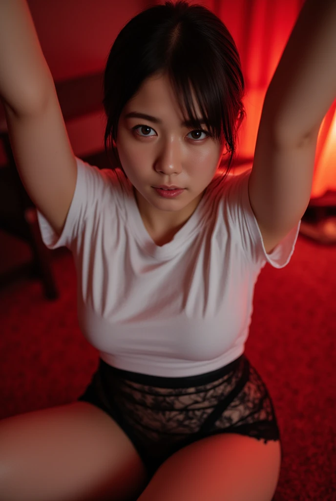 ((NSFW))、Highest quality、high quality、masterpiece、wonderful、Best image quality、8K、最High resolution、High resolution、Realistic images、Perfect detail、High fidelity、Perfect Image、Close to reality、Realistic human body detail、Detailed and realistic skin、Realistic Face in Every Detail、Detailed and realistic eyes、Detailed and realistic lips、Detailed and realistic teeth、Detailed and realistic ears、Realistic hair in every detail、Realistic arms reproduced in detail、Realistic reproduction of every detail、Realistic details、(Fine hand、thumb1reference4)、Realistic foot detail、Realistic reproduction of every detailした胸、Realistic reproduction of every detail of the areola、Realistic nipples down to the last detail、Realistic pussy down to the last detail、Realistic vagina down to the last detail、A detailed and realistic clitoris、Realistic anal in every detail、(((bondage、sadistic、slave、ticker、bondage)torture、Sado-masochism、erotica、Functional)))、((Japanese Beautiful Girl))、(Japanese Model)、((Beautiful junior high school girl))、(Black Hair)、(Random hairstyle)、((whole body)) 、((Full nudity))、((Breasts with nipples pointing upwards、Beautiful rounded bust))、((Slim Style、Slender Style))、(Fair skin)、Detailed and realistic human body、Dense and realistic skin、Realistic Face、Arm Reality、Realistic Fingers、Realistic feet、((On a white queen-size bed))、((Girl tied up in the air(Hanging from the ceiling)) 、((Tied up girl floating in the air))、((A completely naked girl suspended in mid-air))、((Hanging from the ceiling(Hands and feet tied with rope))、((Sleeping position floating in the air) (Spread your legs wide))、((Japanese traditional bondage))、((Traditional Japanese tortoiseshell binding))、((Traditional Japanese rope torture))、((Traditional Japanese Torture Style))、(((Traditional Japanese tortoiseshell binding)) )、((hemp rope))、((Woman Tied with Rope))、((Tortoiseshell-bound woman))、