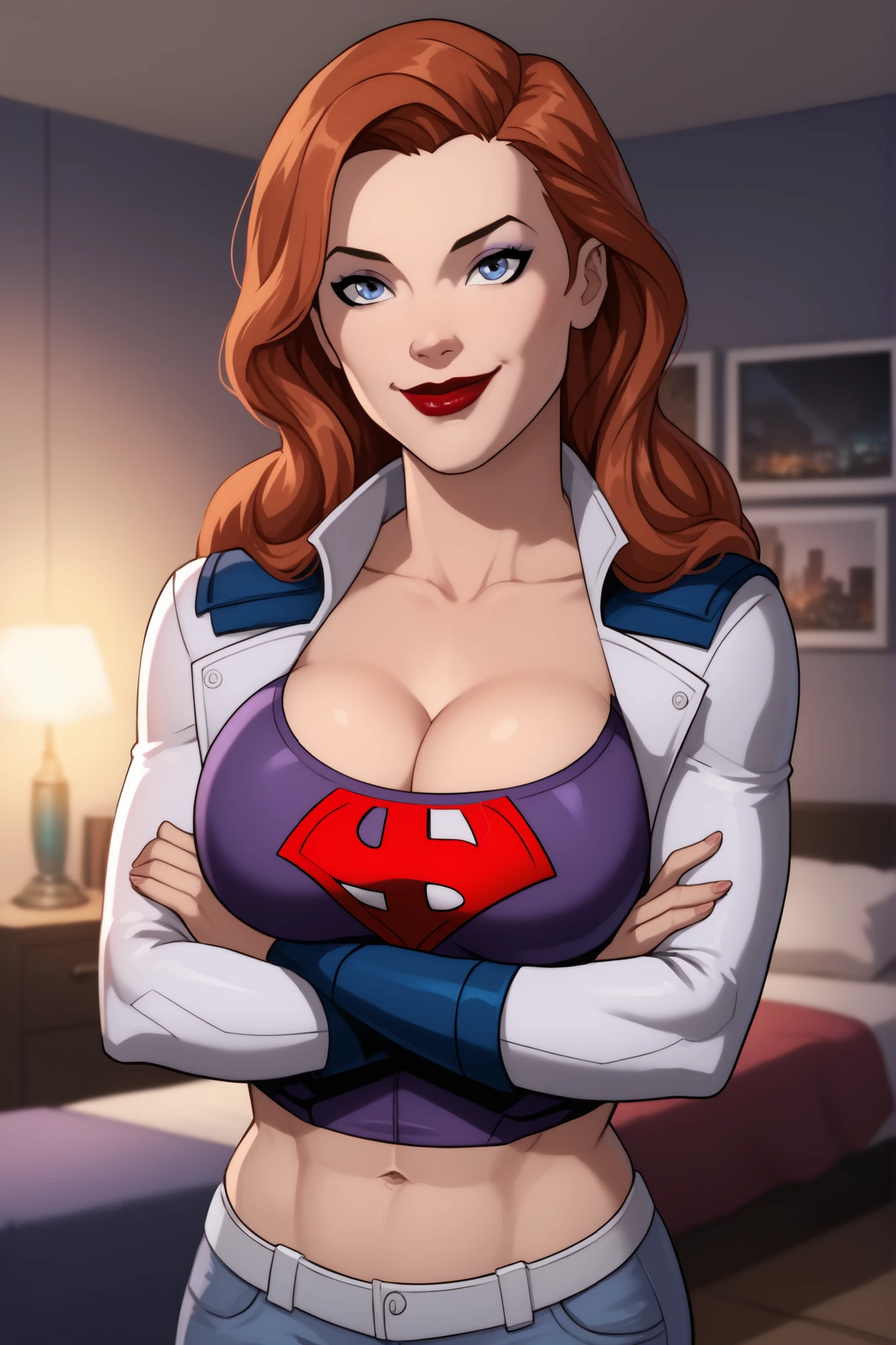 (((Poison Ivy))), (((Superman))), High quality, best quality, masterpiece, (1boy1 1girl), (hetero:1.5), mature woman, curves, long wavy redhead hair, green eyes. cleavage. (((woman completely nude))), nsfw, fellatio, fellajob, paizuri, lots of cum, cum in face, facial, huge cumshot, projectile cum, ejaculating, cumming everywhere