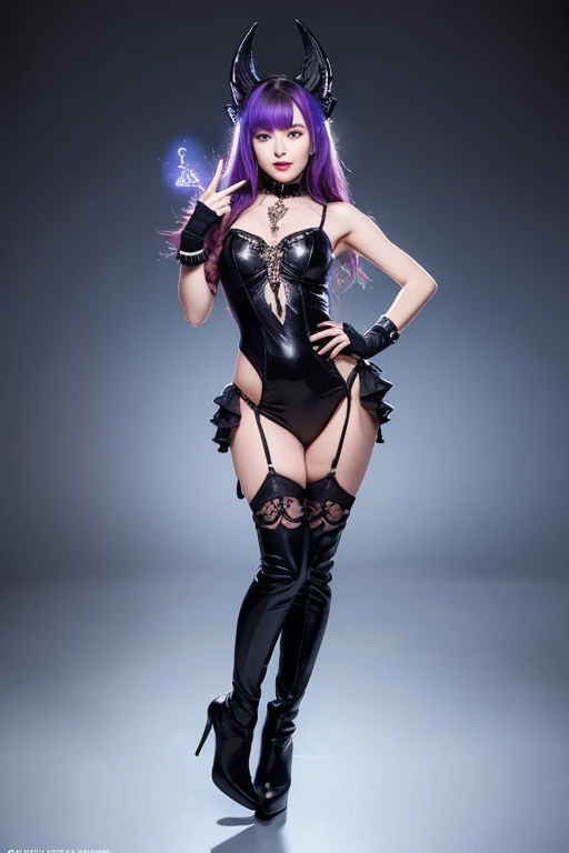 Charming beauties、Evil Female Executive、Night city、Move ki、The Darkness、seductiv、brainwashed、remodel、Evil Fall、wicked、darkness、Purple Eyeshadow、black pantyhose、Evil Bride、doress、Purple liquid