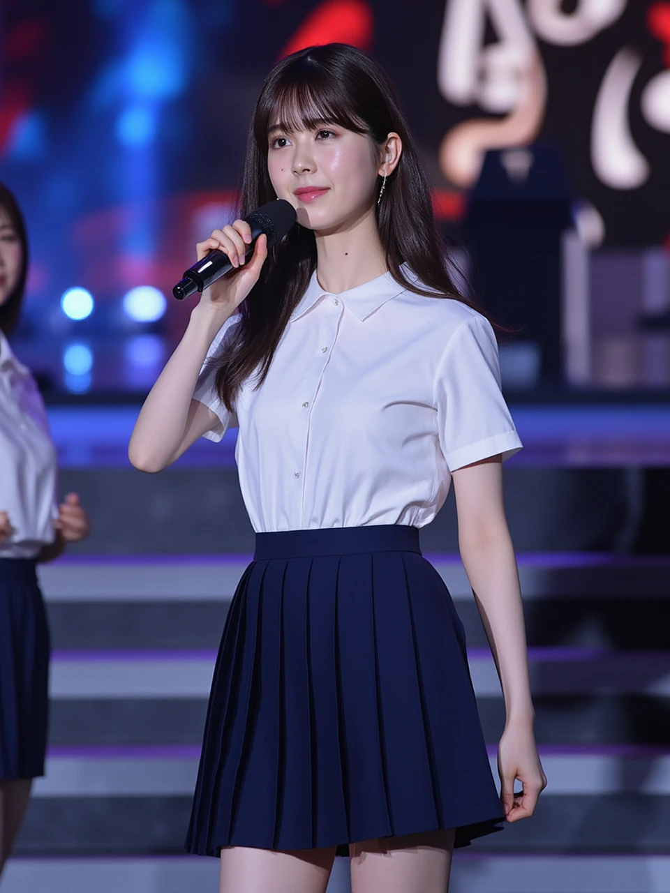 Highly detailed CG Unity 8k wallpaper、Highest quality、Ultra-detailed、masterpiece、Realistic、Photo realistic、A cute girl drawn in great detail、20-year-old、(Skirt rip)、(Roll up the skirt yourself))、White panties、Panty Focus、blush、Lips parted、Looking at the audience、Semi Body Shot、Wearing a ruffled shirt、Luxury