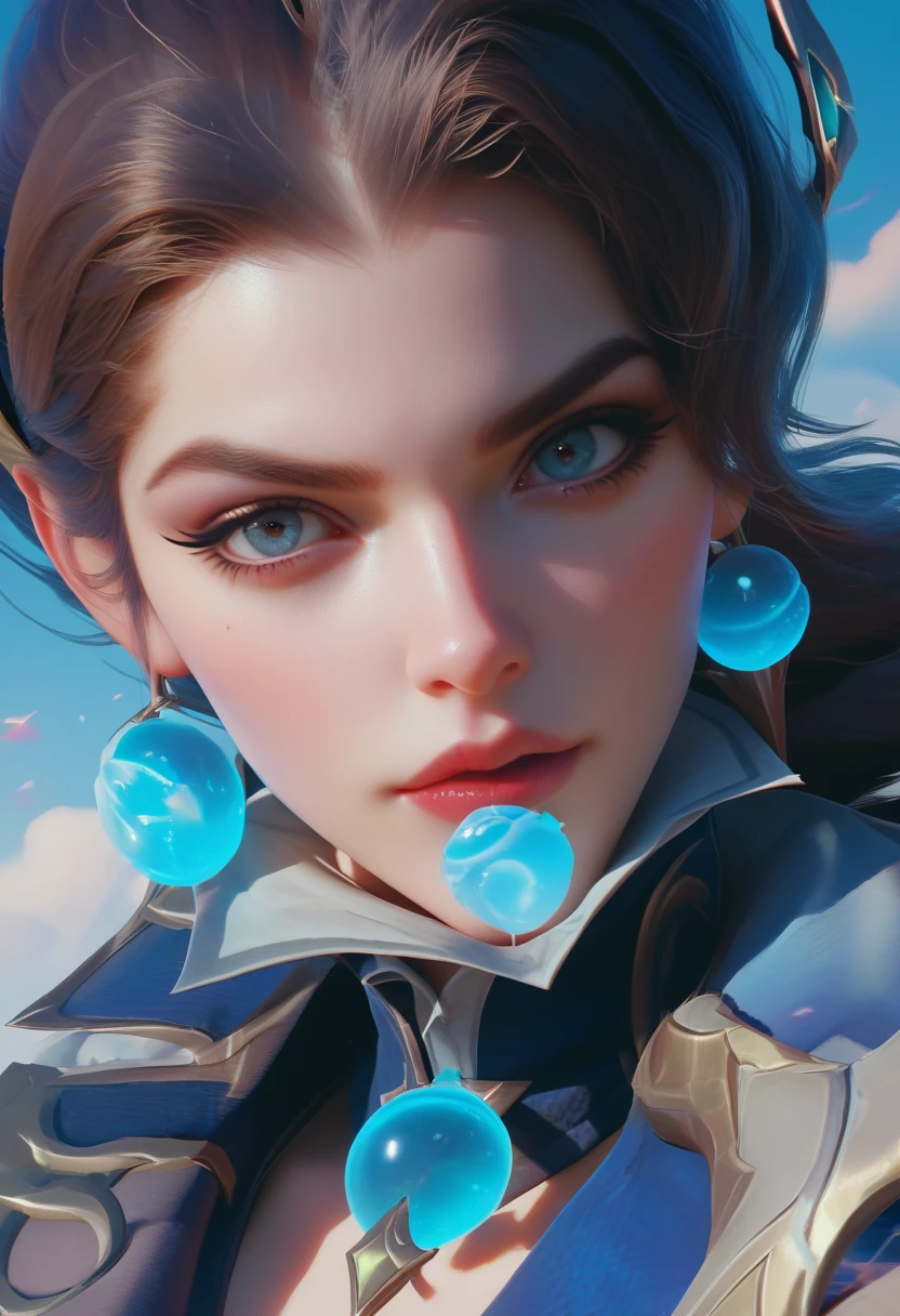 Create an ultra-detailed, best quality, high-resolution masterpiece depicting an umbral elemental with an inhumanoid figure seeping with blue energy perfect shadows, high quality shading, photorealistic,