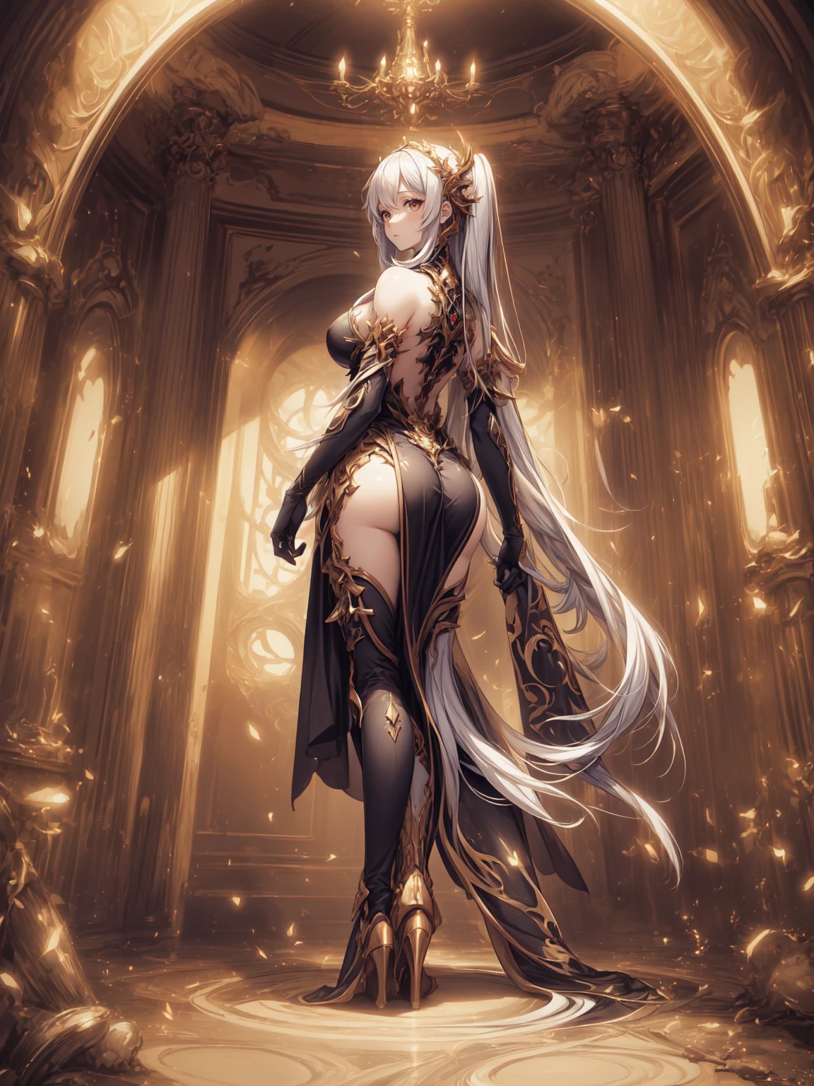 Highest image quality,Outstanding details,超高分辨率,(fidelity:1.4),The best illustration,Favor the details,Highly cohesive 1girl,He has a delicate and beautiful face,huge tit,Wide buttock,fat --auto