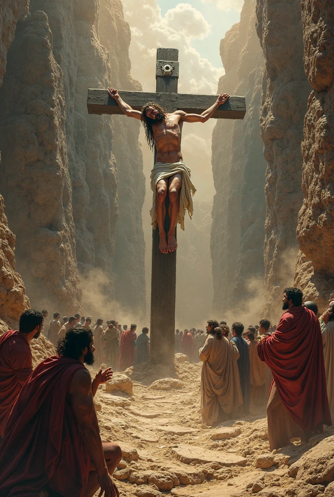Jesus was crucified in pitch darkness at 3 pm. Witnessed by thousands of sinners, Roman army, The scribe Jesus was crucified with the most excruciating torture with blood pouring out of his body.