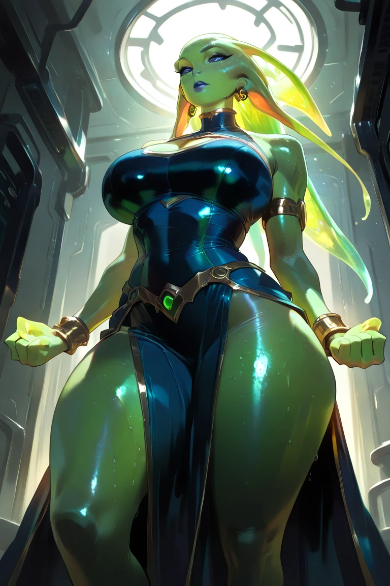 powergirl, huge breasts, bouncing, beautiful, sexy, Sinthpaint