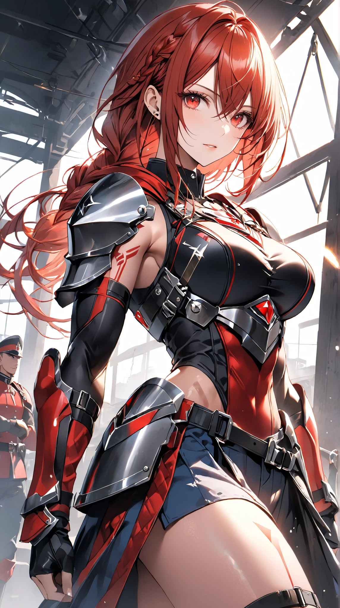 (Photorealistic:1.8, highest quality:1.8,8K masterpiece:1.8,High resolution,Mastepiece:1.8,RAW Photos,Cinematic lighting),No split screen、Luxurious Ball、 (Fighting 1 Android)、(Soryu Asuka Langley)、choker、High leg bodysuit、Combat mask、Wide open chest、Body painting with a pop design drawn all over the body、Knee-high boots、Pop design decoration、
Beautiful thighs、Nipples visible through clothing、Plump nipples、cameltoe、correct2Benzu、
Boldly spreading her legs、A rich expression、fearless smile、Appealing gaze、
(Beautiful, shining crimson, blue, red, black, white and silver hair:1.5)、Fine Lines