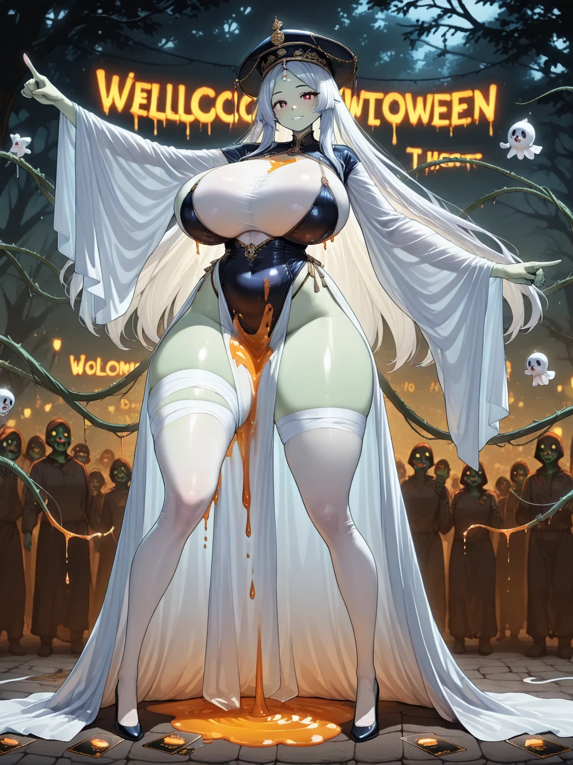 Ghost werwolf Woman big  tits pixar animated bikini horror nightmear 