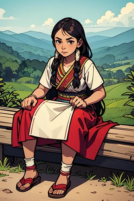 (((Young LUISA))), (teenage appearance), (solo focus:1.4), (Alone:1.4), perfect hands, smooth face, ((wide shoulders)), smooth long hair, perfect skin, toned skin, (wearing farming attire, skirts:1.3), ((skinny athletic, abs:1.4)), choker, (32k Wallpaper), HD, Ultra Quality Hair, Ultra Quality Face, Ultra Quality Image, Cinematic lights, detailed eyes, medium shotss, Farm background, upper body, bedroom background, (Latin Style Bedroom Decor:1.4), confident expressions, looking at viewer, close smile, happy