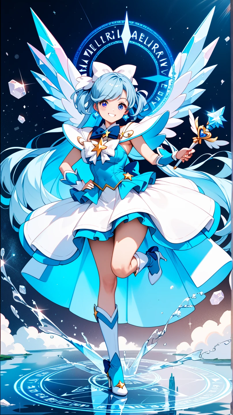 Image of a metal fairy controlling metal with a magic wand