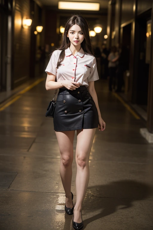 （night:1.6）、Inspired by the 007 movie、Tense atmosphere、(original photography、8K、​Masterpiece、high resolution、very complicated)、(top quality)、(Reality的:1.4)、（Full body female love:1.6）、movie lighting 、winter、cold、exquisite girl、 Exquisite facial features、1 beautiful woman、20 years old、tall and sexy、((Woman in gym))、Long wavy hair、（wet hair：1.6）、(Very detailed)、single focus、((Perfect body))、(Sportswear jacket、short skirt:1.2)、（intricate clothing、stripe、pattern、flowers、hollow）、(small 、cleavage)、（slender legs:1.5）、(Reality)