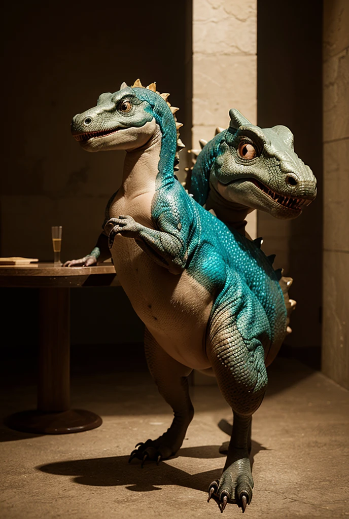 ((((dinosaur, feral)))), ((((veiny dildo sitting, veiny dildo in mouth, open mouth)))), indoors, masterpiece, high quality, realistic, detailed background, ((((side view, anal, veiny dildo in mouth)))), ((((hyper, equine penis, stomach bulge, belly inflation, excessive cum, hyper balls)))), (((((veiny dildo in mouth, oral dildo, mouth in hyper dildo)))))