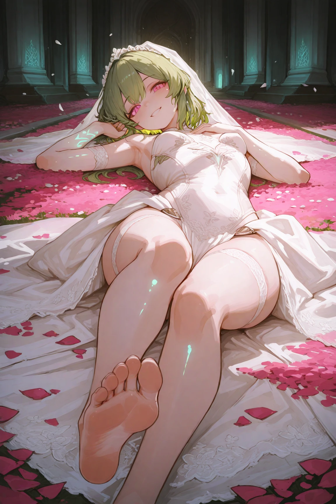 (((megami magazine))),(masterpiece)), ((top-quality)), (The ultra-detailliert), ((kawaii)), cute little, (Wonderful), ((ighly detailed)), 4K、 (8K), top-quality, (Beautiful fece),(((World-class quality))), ighly detailed, hight resolution,(((独奏)))、(((Shortcut ponytail))),(((shorth hair))),(((put out one's forehead))),(((Bangs parted in the middle))),(((hime-cut))),(((Black hair))).((((lustrous dark hair)))),(((Detailed depiction of the thigh))),、(((((Scattered used condoms))))).(((Detailed crotch depiction)))、(((Open your crotch)))、(((White liquid dripping))).(((A slight smil)))、(((red blush)))、(((Beautiful body lines))).(((normal breast)))、((Crab crotch)).((Putting out the chest)).(((Show breasts)))、((Look down at me))、(((limp))).(((perspiring)))、(((Emphasis on the crotch)))、((((On the red bed))))、((((Luxury hotel rooms))))(((natta))).(((Opening legs)))、(((Grabbing the udder)))、((((((Composition seen from the feet)))))).(((Look down at your feet)))、(((Lie on your back)))、(((((Composition seen from directly below))))).(((wetting hair)))、(((Open your crotch)))、(((Gesture to undress))).(((Pose with crotch open and crotch sticking out)))、(((Breast milk out of the)))、(Official)、((pissing)))、((((((forward-bent posture)))))),((((Head down)))),((((小柄)))),(((White and pink lace panties)))、(((Bridge Posture)))、(((Detailed eye description))),(((Beautiful eyes)))