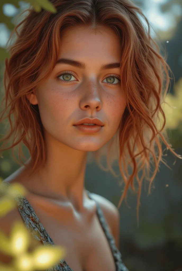 nsfw, <lora:Doric:1.2>,Doric, freckles, (extremely detailed), full shot body photo of the most beautiful artwork in the world, beautiful women, sunset, Intricate, High Detail, Sharp focus, photorealistic