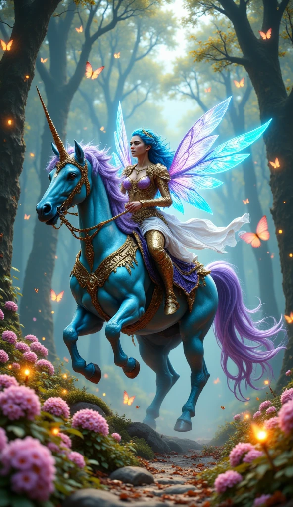 there is a beautiful fairy riding a unicorn in a fairy land, fantasy art behance, fantasy art style, artgerm julie bell beeple, beautiful fantasy art, 4k fantasy art, 2. 5 d cgi anime fantasy artwork, realistic fantasy illustration, woman riding a flying unicorn, magic fantasy highly detailed, epic fantasy digital art style, ross tran 8 k