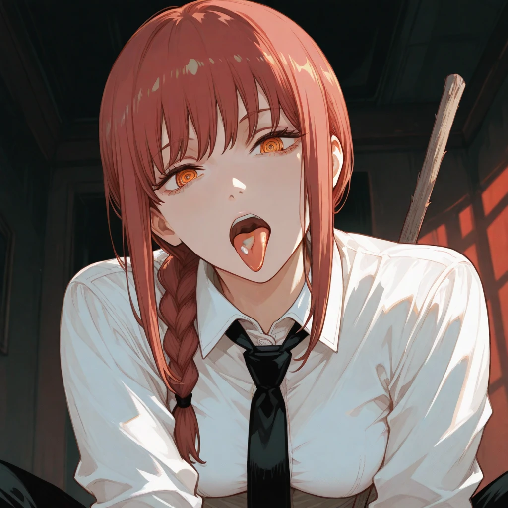 getting fucked at a grolyhole, girl, ((masterpiece, best quality)), absurdres, young, mole under mouth, ERIS, getting fucked at a grolyhole wall, dick in hand