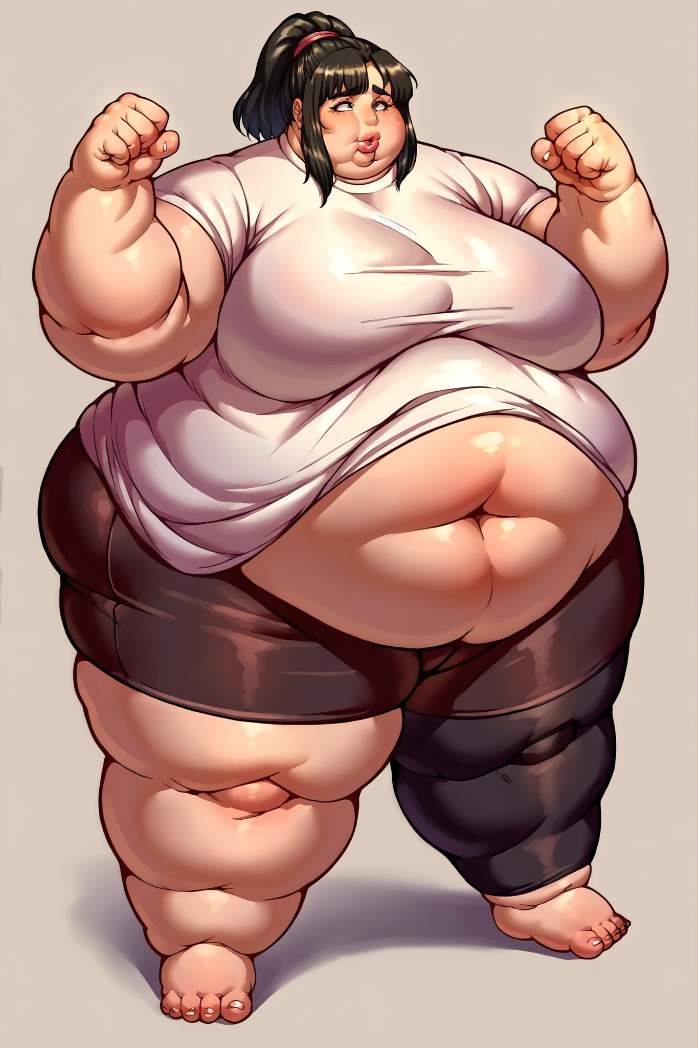Fat obese sssbbw gluttony high school girl