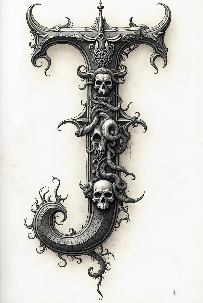 bizarre black and white horror drawings only on the shield
