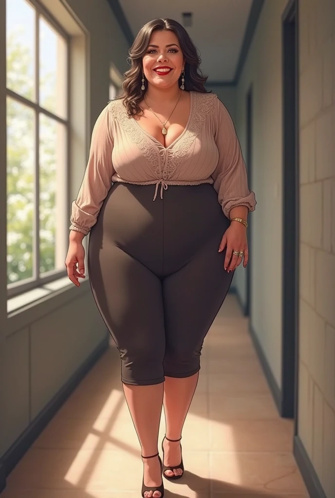 ((melhor qualidade)), ((Obra de arte)), (detalhado), rosto perfeito, Mulher gordinha, cara gordinha , garota gordinha , quadris mais largos , barriga gorda , thick neck ,, grosso , corpo grosso , coxas grossas , thick arm, seios pequenos, but her body is chubby, full body view, quarto preto escuro, fundo bokeh preto, vestido apertado, wearing sneakers, penteado curto, colar de diamantes, using a watch, mulher alta, restaurar rosto, Pele branca , longer pants , copos , cold vibrations, , 4k resolution, deusa japonesa