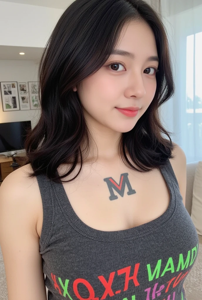 Female body, nsfw, gigantic breasts, plump, (nude, sexy), beautiful skin, ((topless, shirtless)), ((breasts out)), transparent, transparent clothes, transparent attire, huge breasts