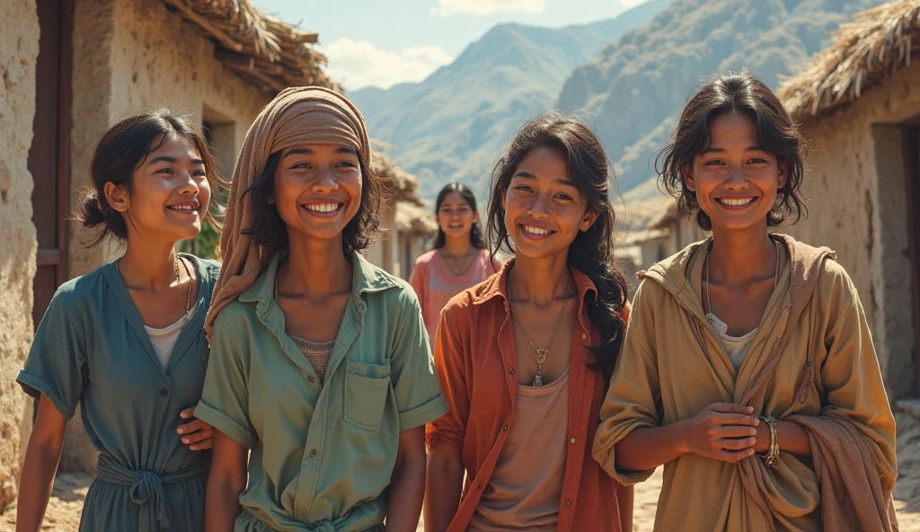 Despite all this, the people remained happy. - SeaArt AI