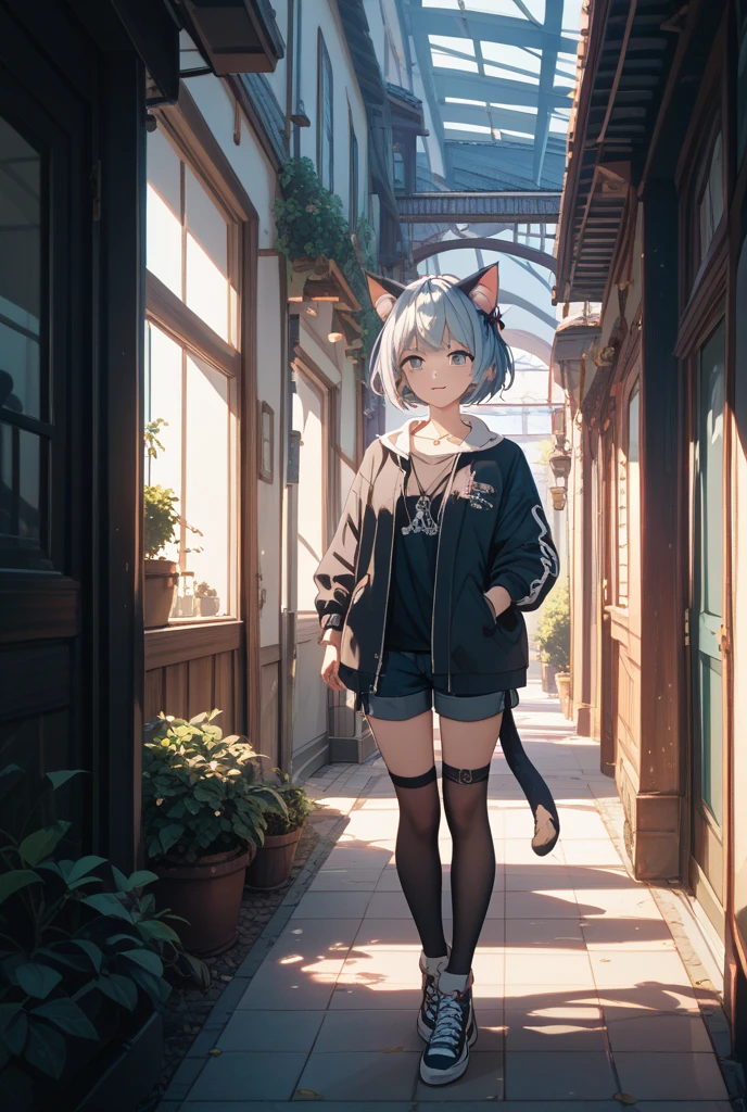 Shadow play、art、only 2 colors、silhouette、Cat ears、Short Hair、standing up picture、Musical notes around、dot、2d、