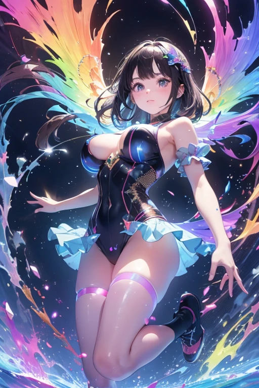 (Obra de arte), melhor qualidade, olhos expressivos, rosto perfeito, (fechar-se), (Corpo perfeito), (totalmente vestido), (Rostos detalhados), (Angel Illumination), (Armadura do anjo preto), (Lightning Swords), (sfw), (grande afro), (Afro Lightning), (armadura reveladora), (olhos brilhantes), (mulato), (tom de pele bronzeado escuro), (electric wings), Black Lips, Sombra escura, (detalhe extra), (asas de anjo negro), (tatuagens brilhantes), (seios enormes), (labios grandes), (olhos roxos), (rosto bonito), delgado, (beautiful hands)