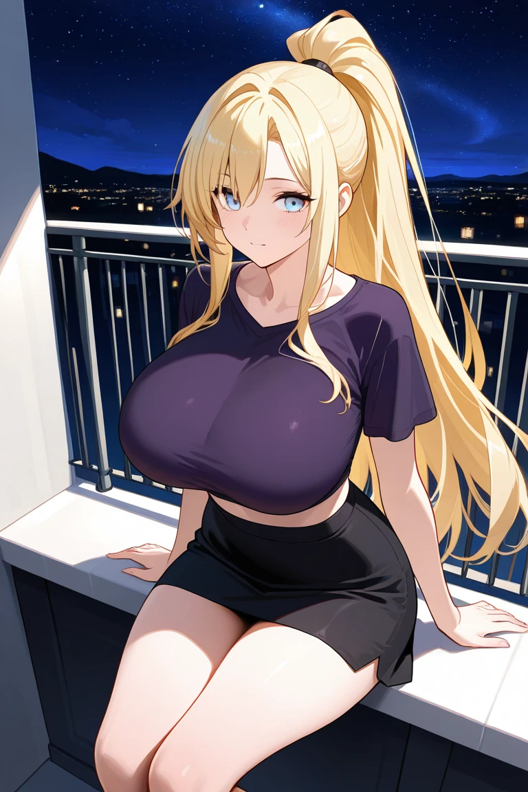 (Night:1.7), Japan, Tokyo, CityView, Before Window,
Standing at attention,(Upper_body:1.ink_shirt,short_sleeves,cleavage, collarbone,Black_pencil_skirt,
blonde_long_hair, parted bangs,Blue_eyes, crop top, midriff,
1 girl,Manga,20yo,mature female,Beautiful Finger,Beautiful long legs,stomach,Beautiful body,Beautiful Nose,Beautiful character design, perfect eyes, perfect face, affectionate,
looking at viewer,
official art,extremely detailed CG unity 8k wallpaper, perfect lighting,Colorful, Bright_Front_face_Lightinasterpiece:1.0),(best_quality:1.0), ultra high res,4K,ultra-detailed,
photography, 8K, HDR, highres, absurdres:1.2, Kodak portra 400, film grain, blurry background, bokeh:1.2, lens flare, (vibrant_color:1.2)
(Beautiful,large_Breasts:1.4), (beautiful_face:1.5),(narrow_waist),