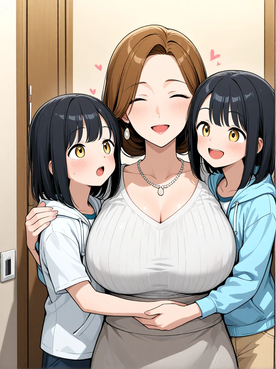 ((1son), 2women), Sexy mom in bed with her young son, Picture of a Polaroid, grainy, hot sweet innocent young European milfs and their young son, with blonde and brown hair having a fun sexy party on island, (sweater), smile, sexy, innocent, riding a hard, ((breastfeeding)), (threesome), blushing, nipples