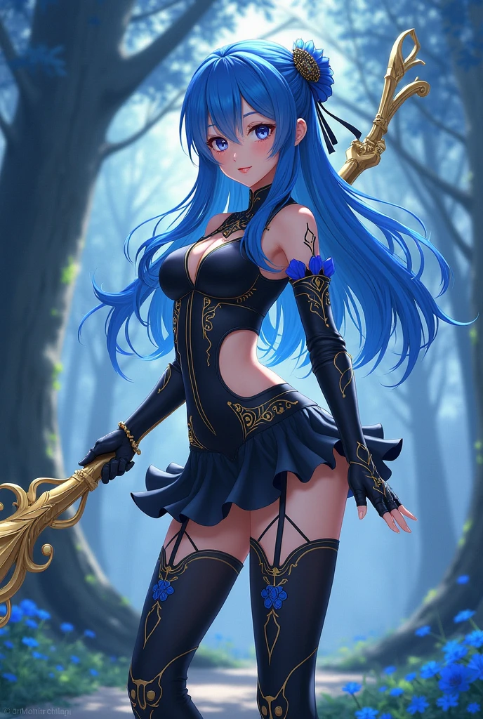 Anime girl with diamond sword