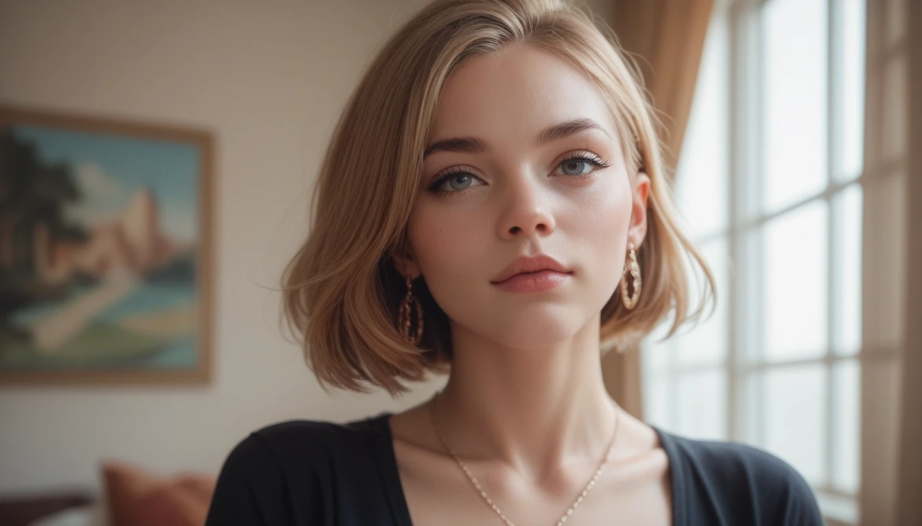 Very perfect body, Beautiful face, bob hairstyle, blonde, big breasts, slim, traditional clothing