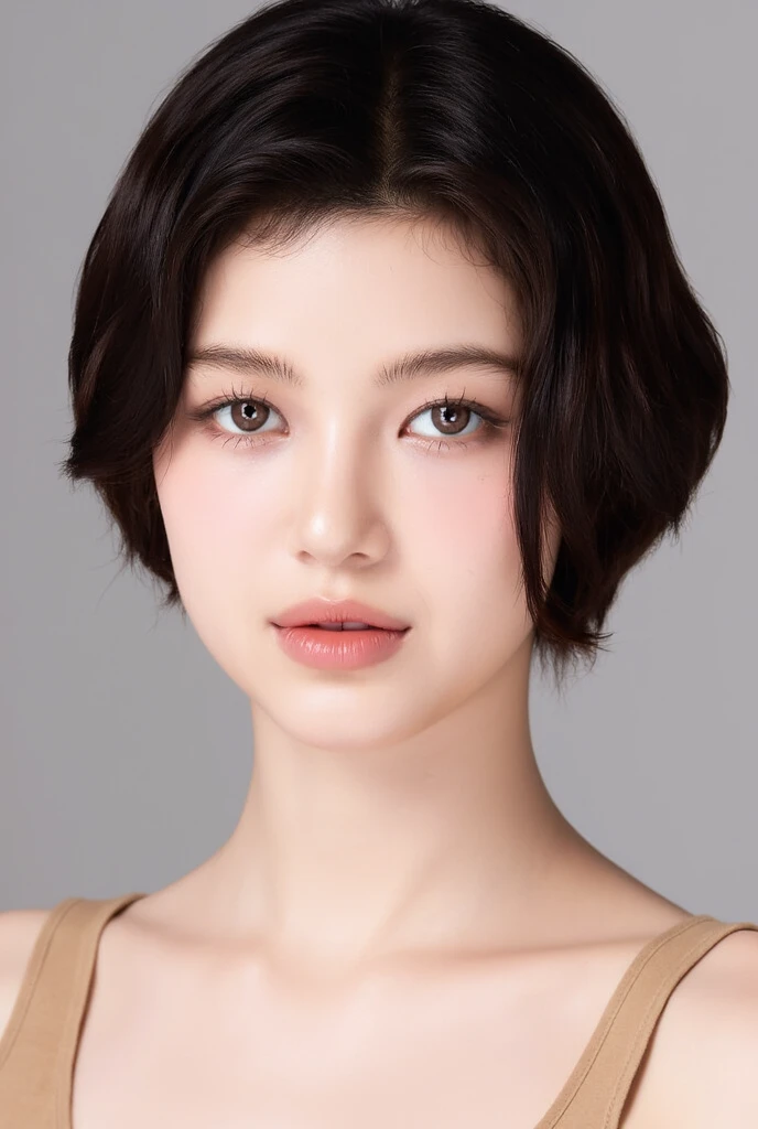 Fashion model 20 years old [[[[closeup cleavage]]]], [[[[boobgasm]]]], [[[[coll]]]], [[[[bshoulders]]]], perfect  eyes, Perfect iris，Perfect lips，perfect teeth，Perfect skin，Long face，slender nose，with fair skin，Soft front light，hdr，Movie girl，Casual，The background is indoors（pastel colour：1.2）