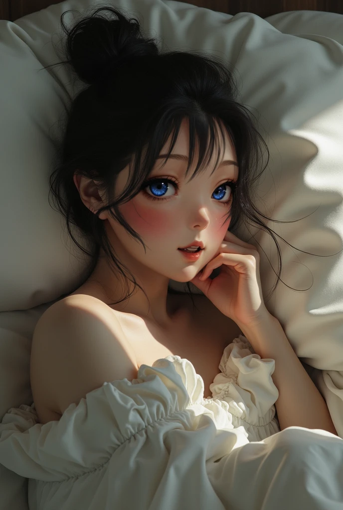 (extremely detailed CG unity 8k wallpaper), (masterpiece), (best quality), (ultra-detailed), (best illustration), (best shadow), (absurdres), Colorful portraits, 
BREAK
girl, sweat, steam, medium breast, nsfw, shy, looking at viewer, light smile, 