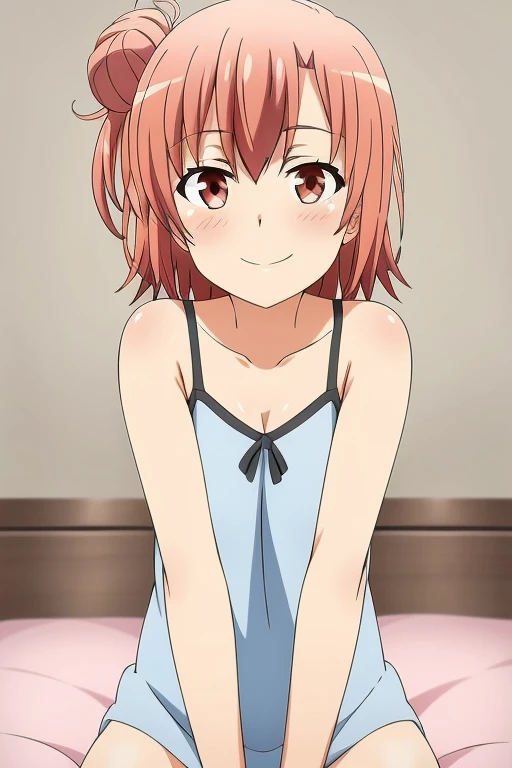 (masterpiece, best quality, SFW:1.2), celestial, masterpiece, post-processing, indirect light
BREAK
1girl, surprise, looking up,(cute, petite:1.2), flat_chest,  (dark red hair, very short hair:1.2), (hotpink eyes:1.2)
BREAK
( dress, hair ribbon)
BREAK
breast focus,wide shot, indian style
BREAK
indoors, armory