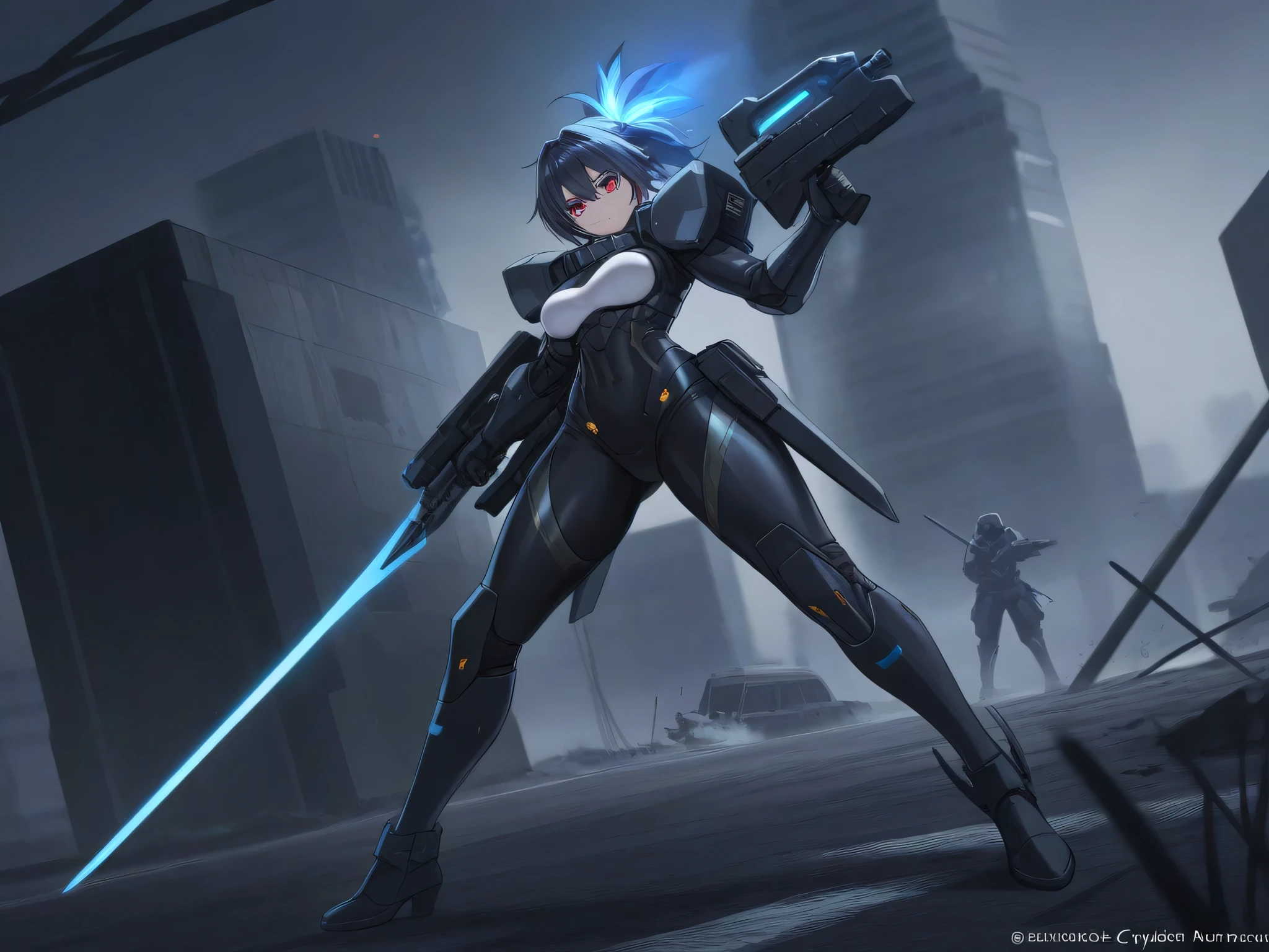 armed cybernetic female