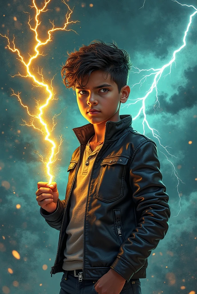 Little boy star of comedy film gets struck by lightning and covered in soot during filming