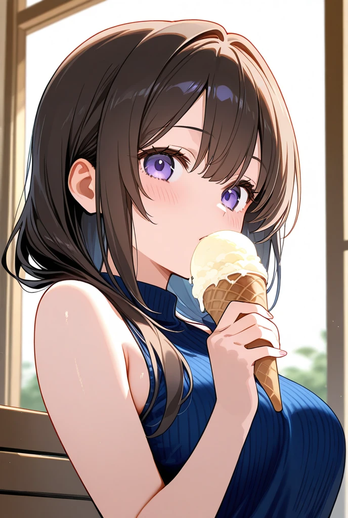 (1 person),(Best image quality, 8k, masterpiece:1.3),((Brown hair bob cut:1.1)),(Swept-apart bangs,Braiding), (Cute eyes, Dark Eyes), (Mole under right eye), (Standard weight), (Large Breasts),(Big Hips), (Glowing Skin:1.1),(Pale skin:1.2), (black lace bra, Black Thong,garter belt,Black knee-high socks),(Sweat),(Hotel),(On a white bed),(Night view),(A fantastic atmosphere),(look up),Ultra-high resolution, Textured skin, Sparkle Effect, Gazing at the audience,High Angle,Heavy breathing, Drooling,Sweatだく,Wet body,Eating a popsicle,smile, sit