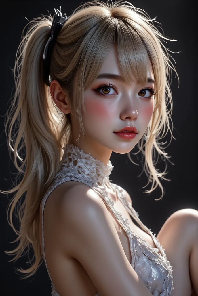 
(((forehead、white blond hair:1.3、cowboy shot:1.3、A calm face、Twin tails:1.3、Northern Europe、White、beautiful girl、White Blonde、Blonde、White background、Off-the-shoulder dress:1.3、、cute、Young、True Face、Shiny Hair、whole body)))、table top, highest quality, figure, super detailed, finely, High resolution, 8k wallpaper, Perfect dynamic composition, detailed and beautiful eyes, Deco out,bionde, breasts, Natural color lip,white background, random cute poses,