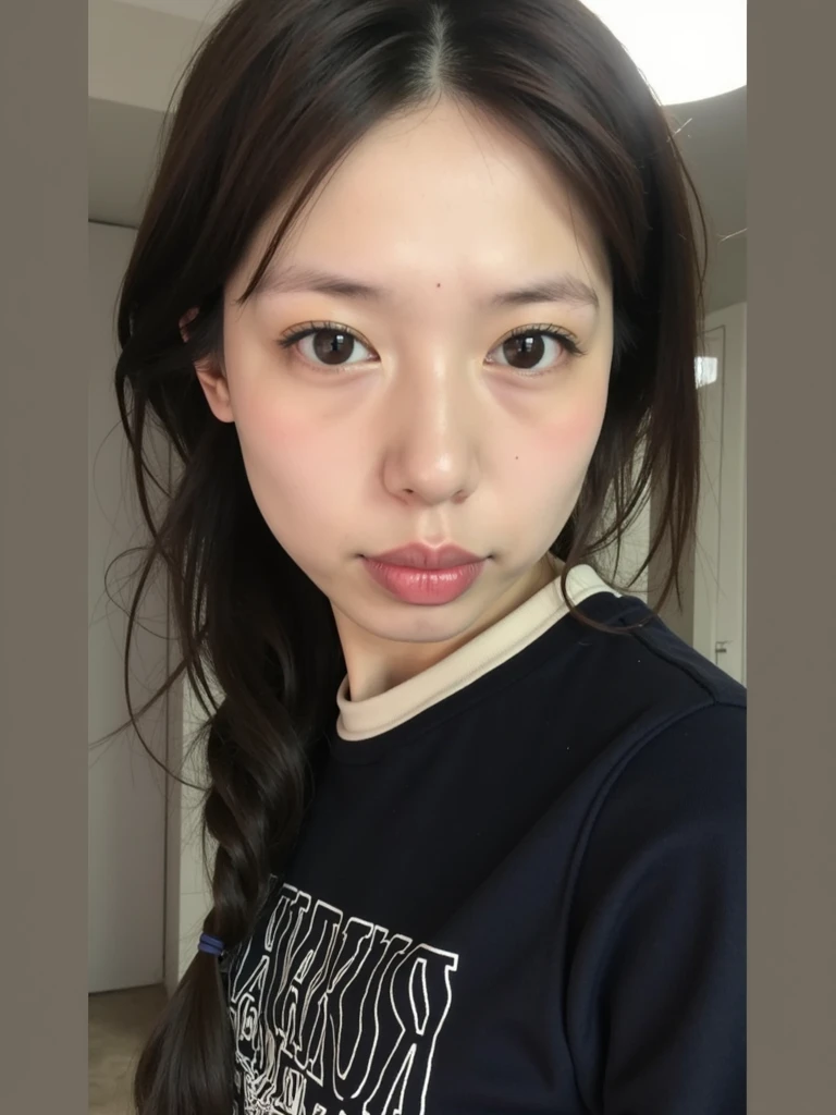shy，blushed，Stick out your tongue，close one’s eyes