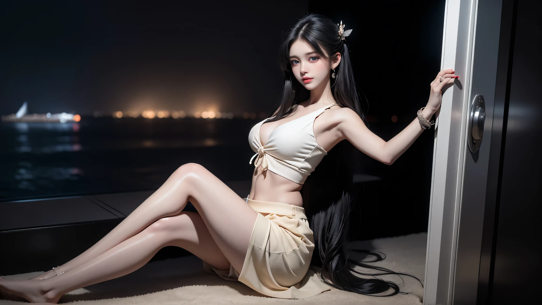 ((NSFWSTILLSHOW))、no extra arm:2、no extra hand:2、no extra leg:2、((solo 1girl))、{full length|Full height|all-fours|Half squatting|Flying|Jumpping|Ass focus、looking ahead}、{Wide Shot:1.5|Drone view|OverHeadShot|From below:1.5}、(wetted Porcelain skin、Wetted White skinny bodysuit)、Very thin and soft fabric、wetted face、{wetted hair|Floating hair|Shiny hair|Black hair|Blonde hair|Silver hair|Short Bob|Half Up|Curly hair}、Detailed Clear Nipples、detailed crotch、(The shape of the pubic area is Clearly Visible:1.2)、ass visible through thighs:1.3、Nipple shadow、(masterpiece, Best quality)、(((Photorealsitic:1.37)))、(BokeH)、smooth shading、({childish|Gigantic cleavage:1.37})、((((detailed beautiful face))))、Darkbackground、neons、zydG、high collar、elbow_gloves、Floating in the SPACE、Blue Earth、{dreamlike|creative refinement}、