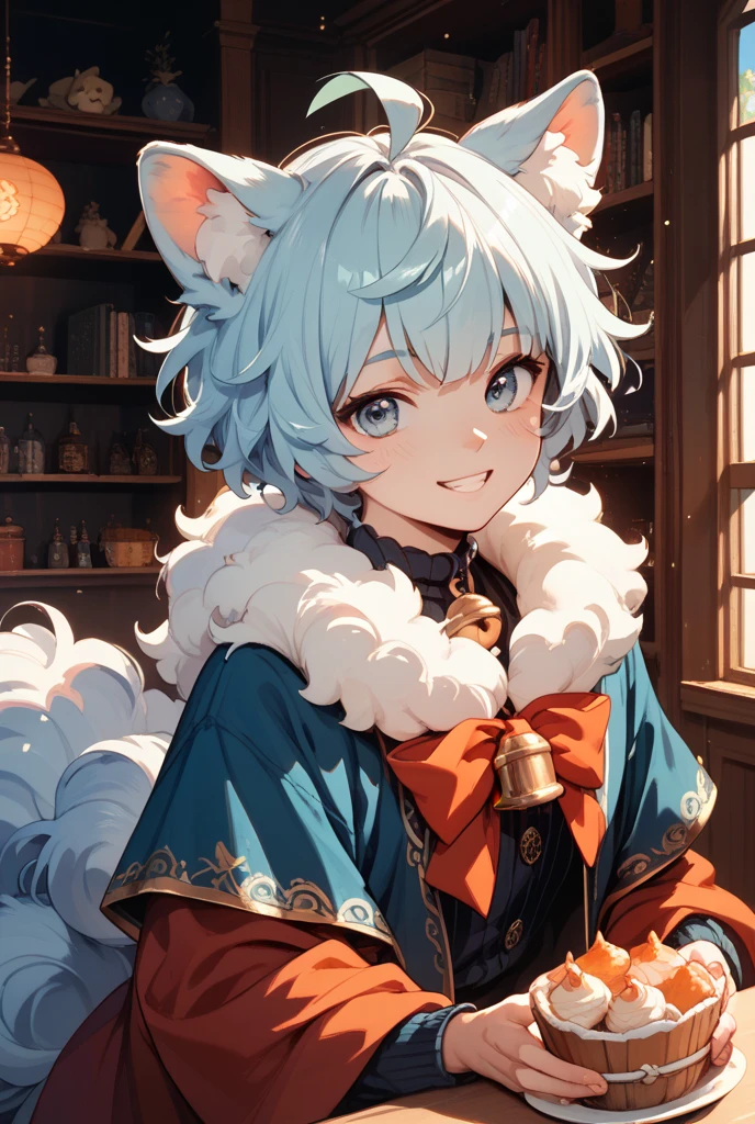 tmasterpiece,high high quality,A high resolution,digitial painting\(artwork of a\),by Dagasi,Yupa,Kiyosan,(Humanity,Fluffy fur,character focus:1.1),Human teenager,pair,short detailed hair,sportrait,eyes with brightness,in a panoramic view,Character focus。(detailedbackground:0.7),独奏,male people,malefocus,,Creampie,Sexual huge breasts cleavage,(White color hair,eBlue eyes,:1.2),(inside in room,natta,Bedrooms:1.1),Flesh-colored,nakeness,conspicuous genitals,homosexuality,The erection,,Be red in the face,huge genitalia,Main platform,A lot of,big breasts exposed cleavage,Genital details,12-year-old human male