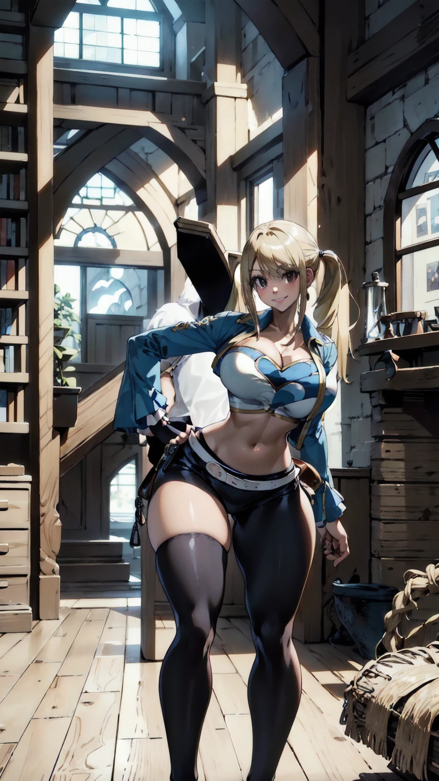 Beautiful 1girl, full body, teenager, solo, (very long waist length blonde hair, straight blonde hair: 1.28), ((light blue eyes, clear skin, (large darker fox ears: 1.35), pale skin, medium breasts, cleavage, (thin hips, thin waist , athletic body: 1.25), fear, ((sitting bound to a chair with thick red rope: 1.15)), ((rope bondage:1.3)), ((arms behind back)), (shibari:1.5), (wearing blue lazy bra panties: 1.2), masterpiece, best quality,3d rending work ,3DMM style, close-up, portrait, 3D,