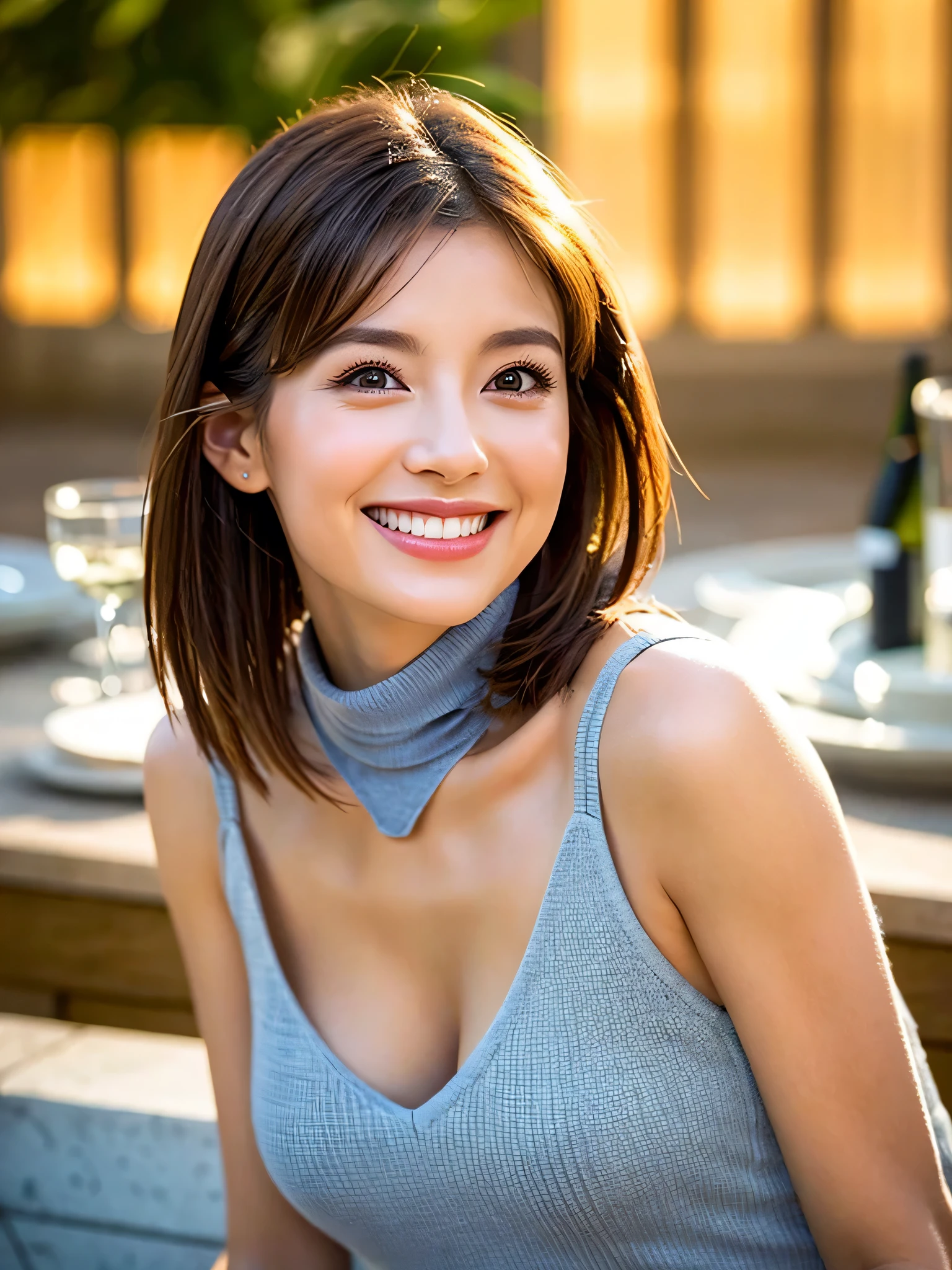 ulzzang-6500-v1.1、(foto cruda:1.2)、(Fotorrealista)、Hermosos detalles、(real: 1.4)、Muy detailed eyes and face、Hermosos detail eyes、De pie en la oficina、(Sleeveless Turtleneck Sweater、falda acampanada:1.2)、(Super real pantyhose、tacones altos)、con las piernas cruzadas、Large file sizes、high resolution、Muy detallado、of the highest quality、[Obra maestra:1.6]、An illustration、Muy detallado、nffsw、finos detalles、of the highest quality、fondo de pantalla 8k、cinema lighting、Una mujer madura、43 years、figura perfecta、beautiful droopy eyes beautiful big eyes、Dedo de la paz、((obra maestra))、of the highest quality、Una mujer madura、Sombra、retrato、( (FOTO DE CUERPO COMPLETO:1.4))、(una sonrisa muy amable:1.2)、