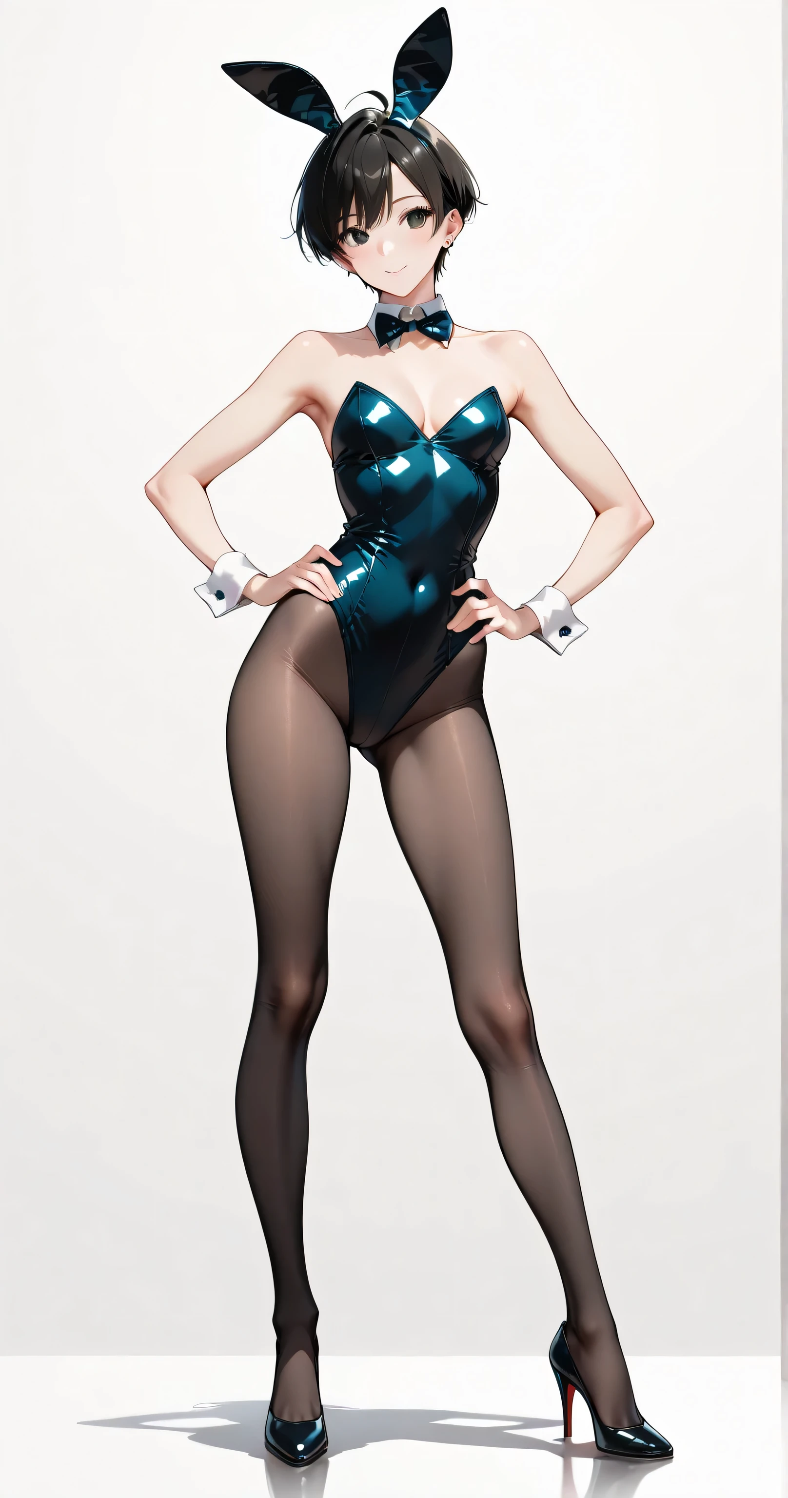 Riley Andersen. . Ball gag. long hair . . Thick animal collar. . Cyan Latex dress with glitter . . High heels . Handcuffed. Big boobs.