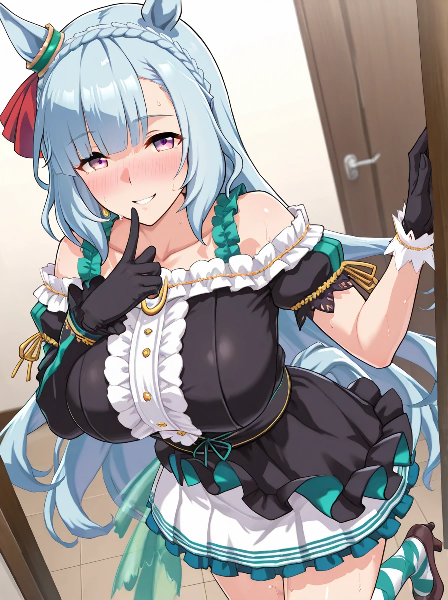 Anime girl with black gloves and purple hat, hajime yatate, ahegao, ahegao face, from girls frontline, gapmoe yandere, heavy gesture style closeup, by Kamagurka, Anime moe art style,dropping saliva,Hair tied up,Long tongue,Single horsetail,love heart,Place your hands on your chest,Exhale the mist,Get wet,Sweating profusely,teardrop,Bend over,Look up,Pale blue hair,No teeth,dropping saliva, The blue liquid drips onto the face from above, Flowing mucus,Oral sex(grabbing her own breasts:1.2),Full body like,Kneeling,Simple clean white background,Vacuum suction,Suction of mucus,Blue slime,Suction of mucus,Heavy saliva dripping,Barefoot,Mermaid line,musculature,Ambiguous eyes,High-fork panties,Be red in the face,huge tit,over knee socks,open open mouth,Stick out her tongue, dropping saliva,Lick popsicles,White popsicles,Melted popsicles,Hair tied up,Long tongue,Single horsetail,The melted popsicle falls on the chest,Place your hands on your chest,Plenty of liquid,White liquid,Popsicles stick out from the top left corner,over knee socks,no shoe,High-fork panties