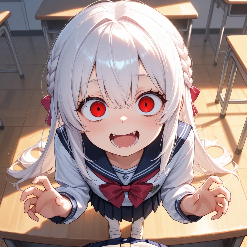NSFW,Hololive,Shion Murasaki、1 female、Long Hair,smile,(Perfect hands),(Perfect Anatomy),(masterpiece),(highest quality),School,toilet,Look Up