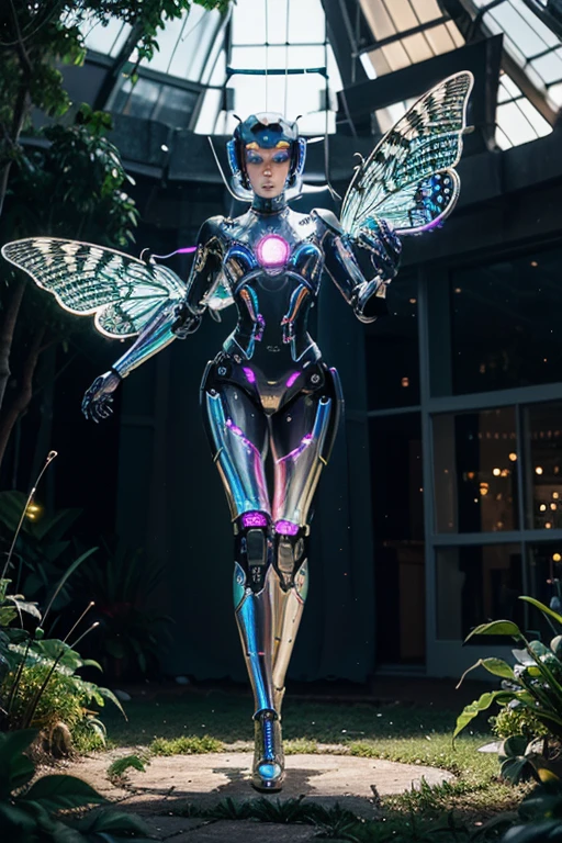 textless, best quality, Cybernetic Cyber Angel ChristianBale