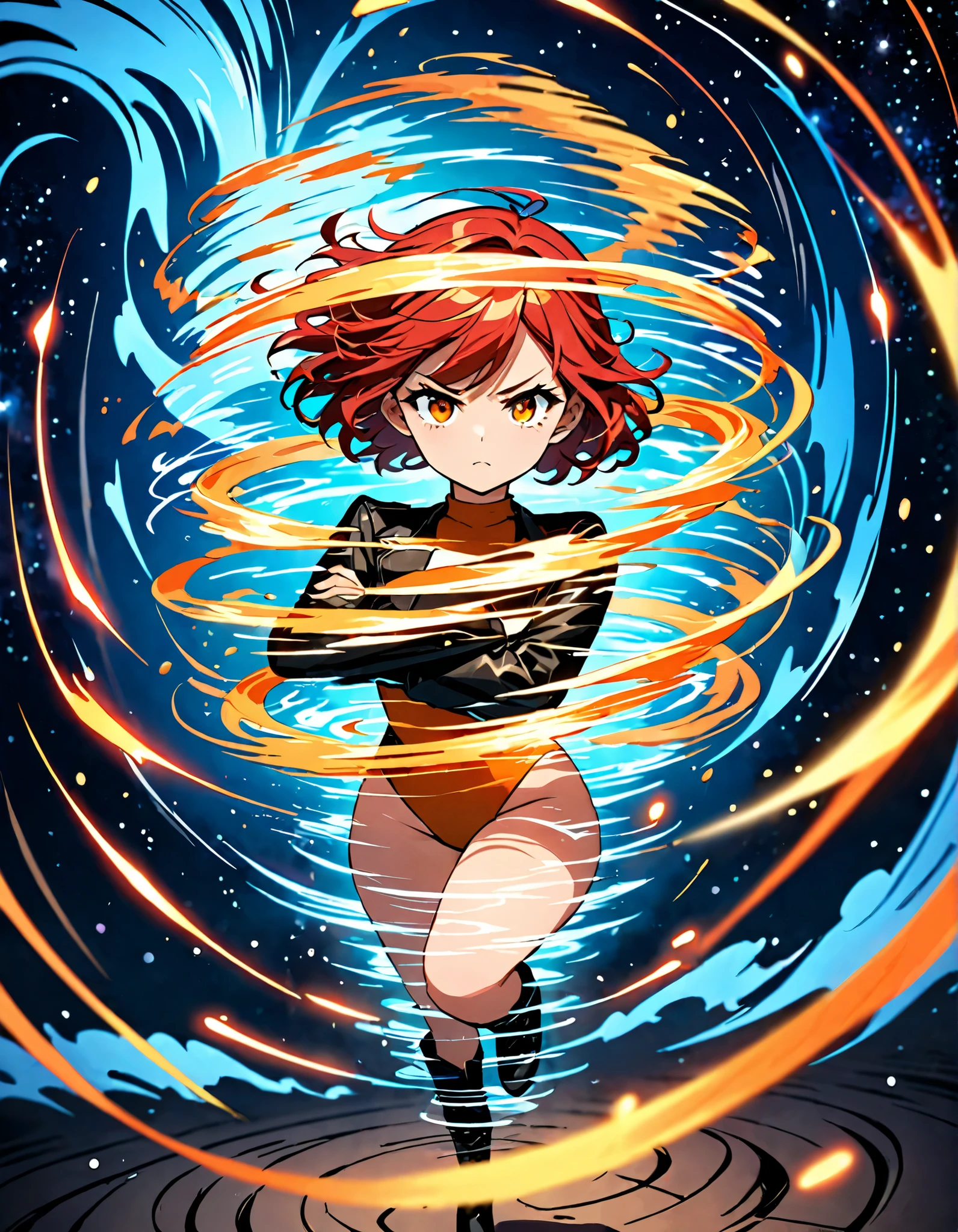 anime artwork, (zentangle, 1boy, absurdres, highres, ultra detailed, (masterpiece:1.2), (best quality:1.2), beautiful, high quality, detailed, <lora:tool_addDetail:0.6>, gradient hair, orange long hair, blue eyes, freckles, chinese clothes, outdoor, garden, butterflies, flowers, fox grost, (intricate details:0.9), complex background, hyperdetailed, style-swirlmagic, bluetheboneaistyle, flat colors, 1990s \(style\), <lora:BluetheboneArtist:1>:1.1:1.1), anime style, key visual, vibrant, studio anime,  highly detailed
