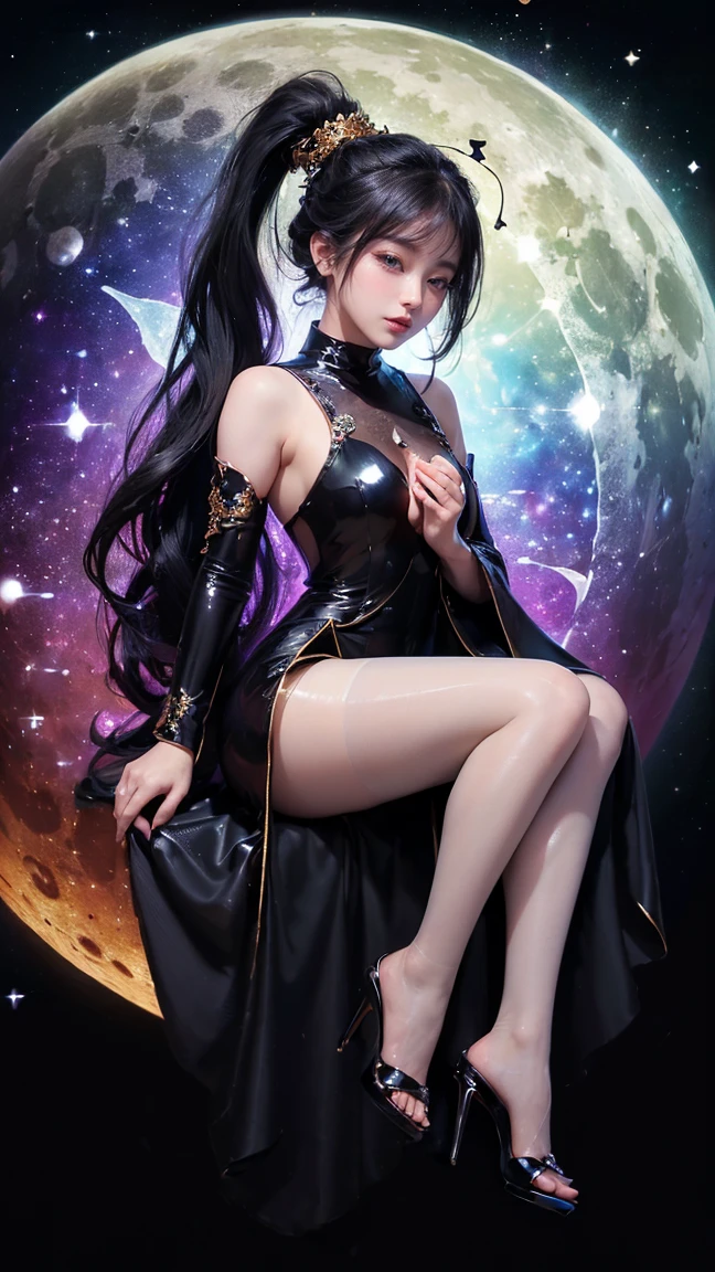 uma mulher, holding a black sickle decorated with Japanese symbols signifying death, a black flame coming out of the decoration, as pontas da foice saem dela ventos negros com fantasmas de caveiras, the best Judy for the face and scythe The woman is wearing appropriate steel scythe clothing, The man's hair is black, the woman is the personification of shinigami, (the background of the CG 8k module is very detailed) (melhor qualidade), (best illustration), (melhores tons), very detailed t --v6 ee wearing panties and bra.